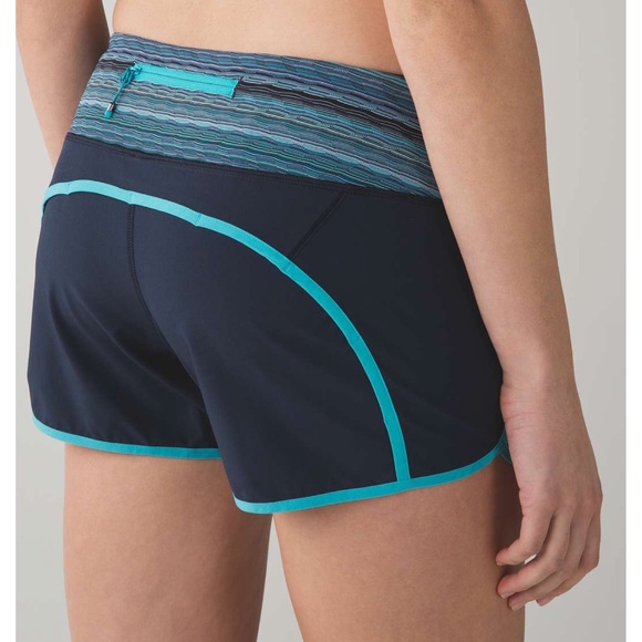 Bundle of Two Lululemon Run Times Shorts, Black and Inkwell Blue - Picture 3 of 9